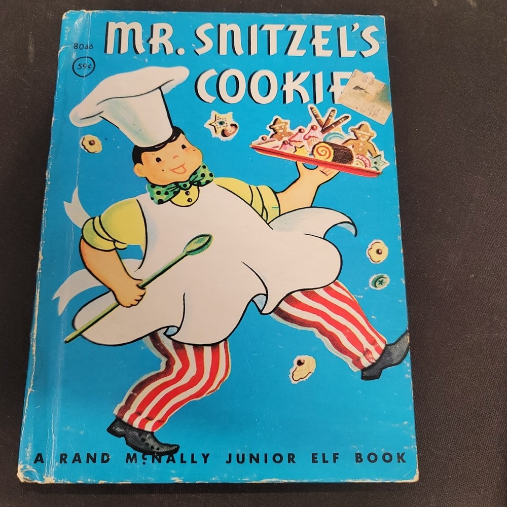 1950 Mr Snitzel's Cookies Book Elf #653 Rand McNally Junior Jane Flory